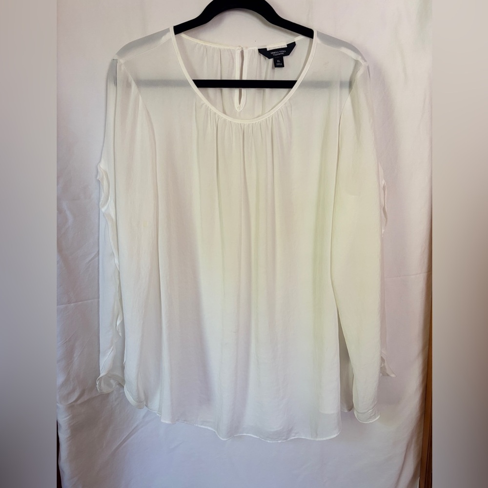 Simply Vera Vera Wang Cream Blouse